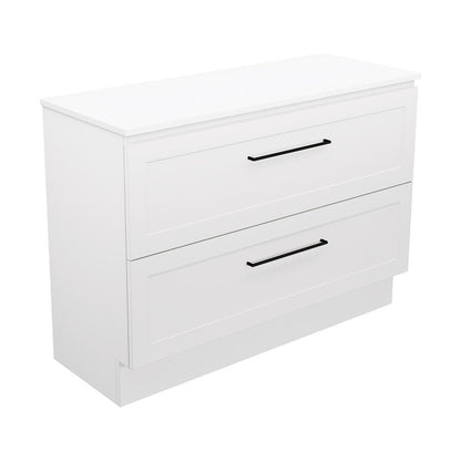 Newport All Drawer 1200 Double Bowl Floor Standing Vanity