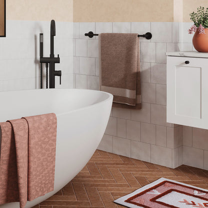 KAYA Single Towel Rail 900mm Matte Black
