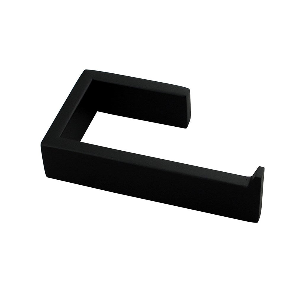 Cavallo Matte Black Square Toilet Roll Holder