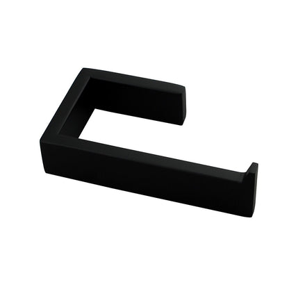 Cavallo Matte Black Square Toilet Roll Holder