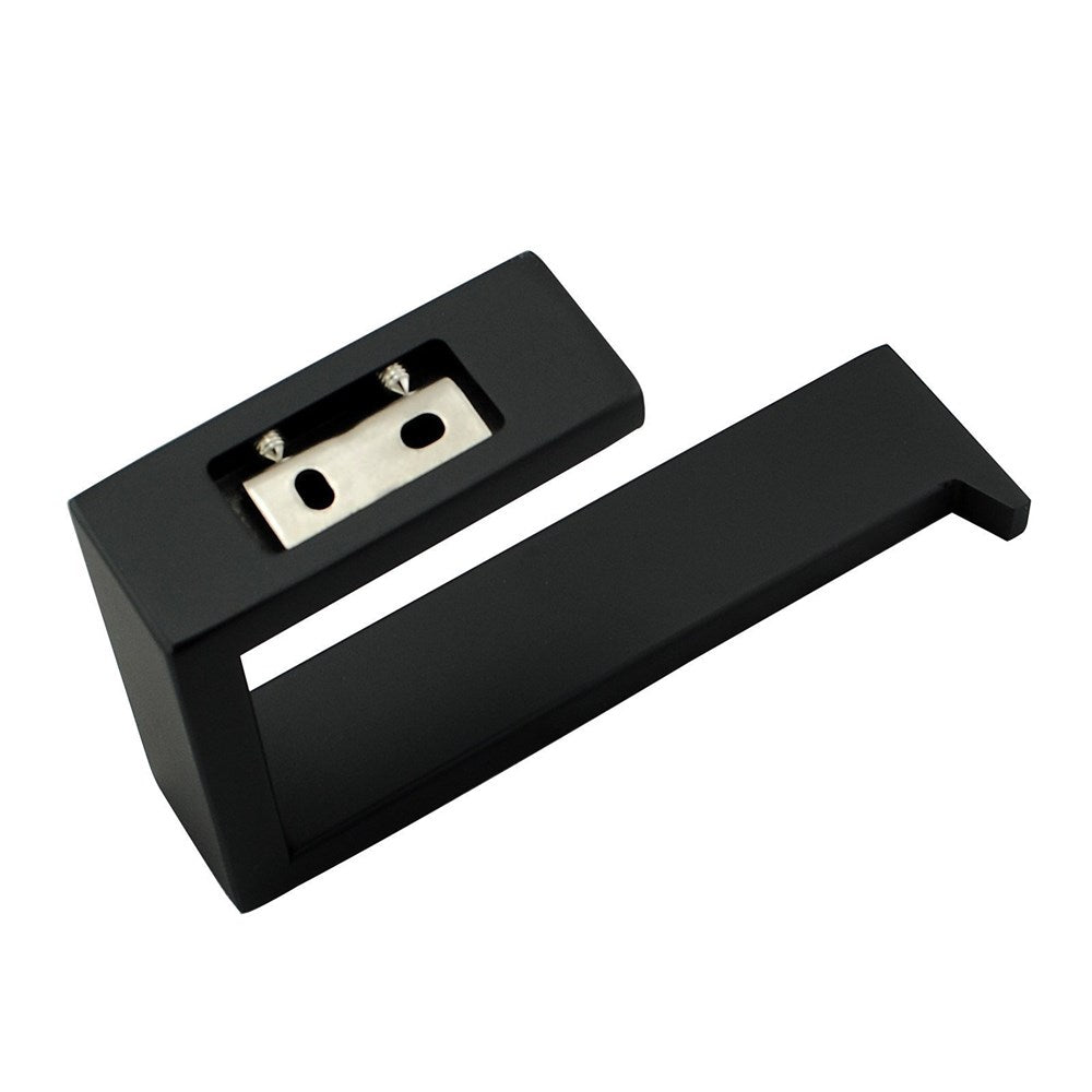 Cavallo Matte Black Square Toilet Roll Holder