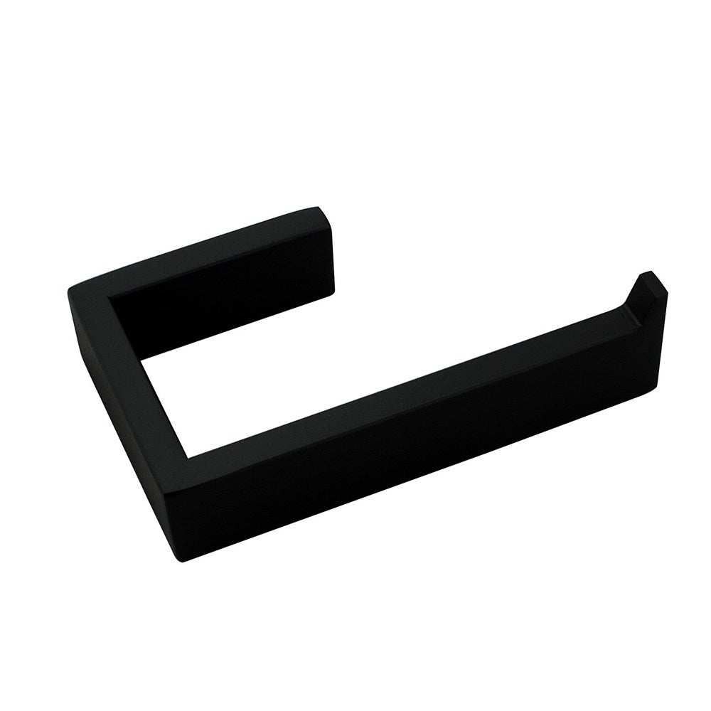 Cavallo Matte Black Square Toilet Roll Holder
