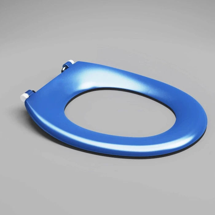 Caroma Caravelle Care Single Flap Toilet Seat Sorrento Blue with GermGard