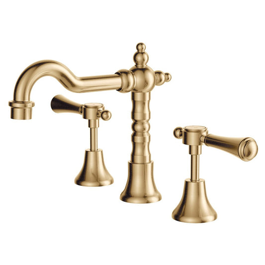 LILLIAN Lever Shepherds Crook Basin Set Urban Brass