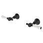 LILLIAN Lever Wall Top Assembly Matte Black White Handle