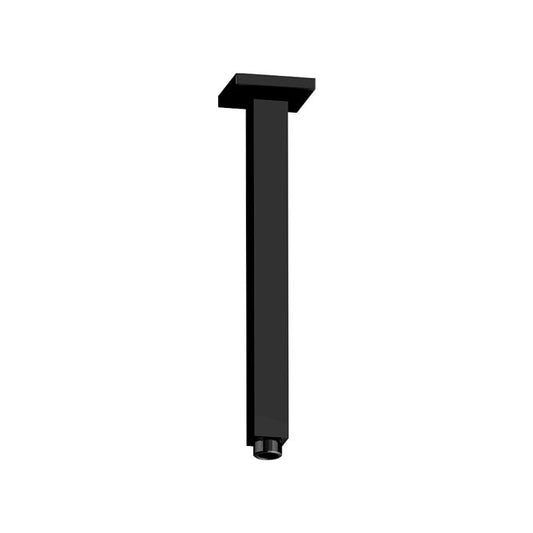 Square 300mm Shower Dropper Matte Black