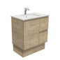 Sarah Roman Sand Undermount 750 Edge Scandi Oak Vanity on Kick
