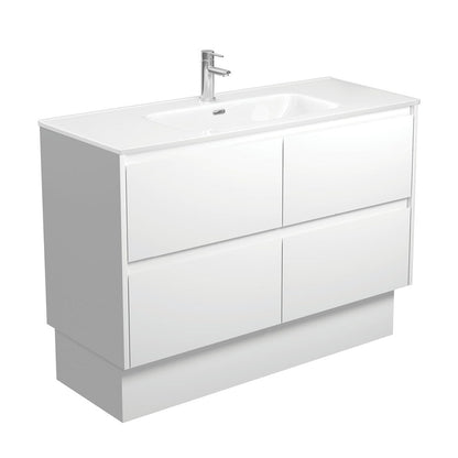 JOLI AMATO 1200 Matte White Vanity On Kick 1TH