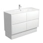 JOLI AMATO 1200 Matte White Vanity On Kick 1TH