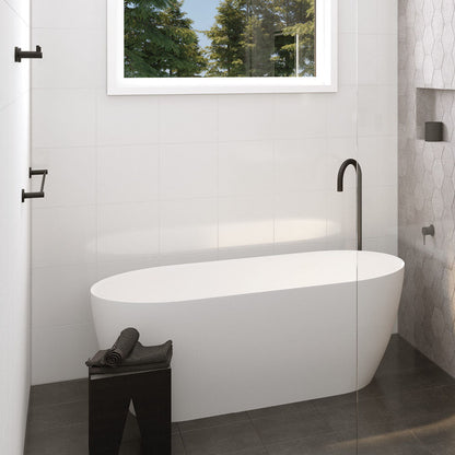KAYA Single Towel Rail 900mm Matte Black