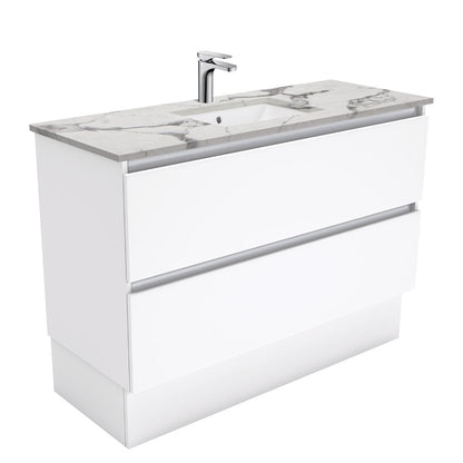 Sarah Calacatta Marble Undermount 1200 Quest Vanity on Kick
