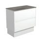 SATORI AMATO 900 Satin White Vanity On Kick