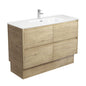 JOLI AMATO 1200 SCANDI OAK Vanity On Kick 1TH