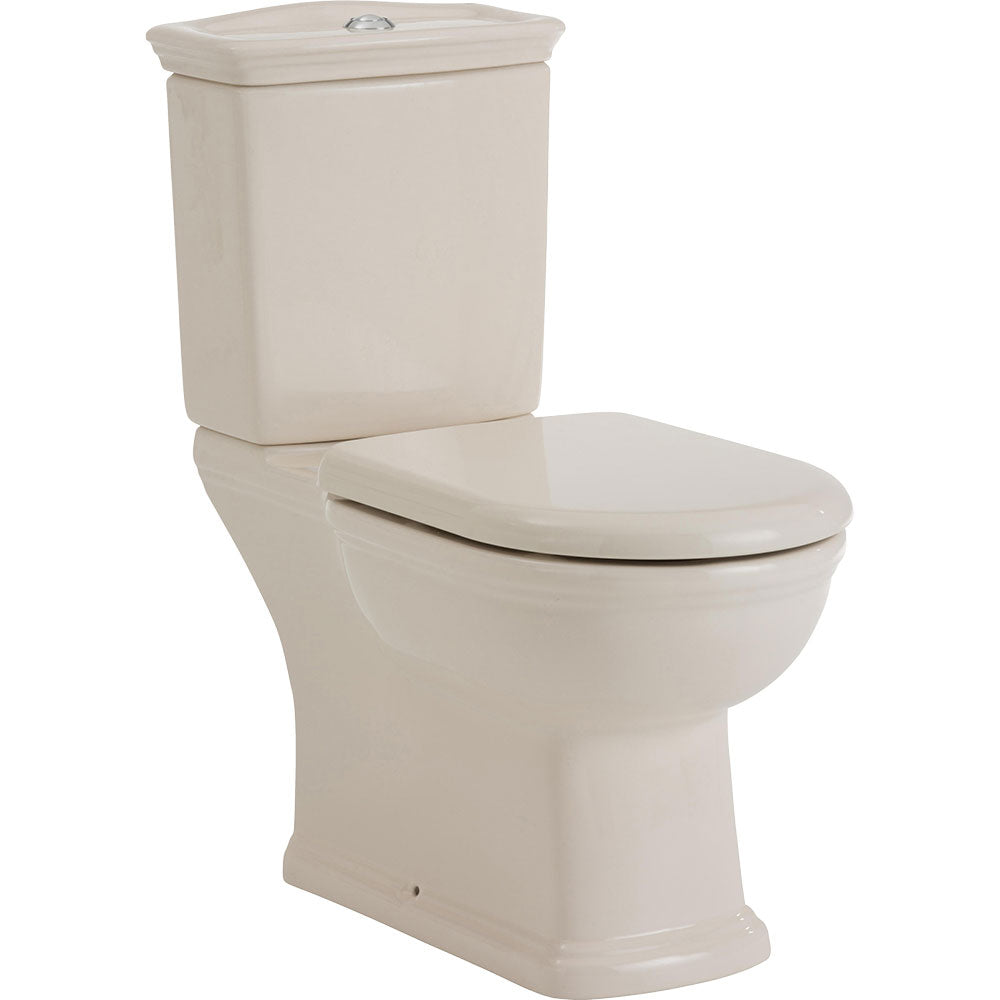 RAK Washington Ivory Close-Coupled Toilet Suite, S-Trap 240
