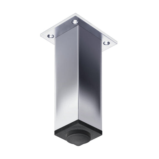 Square Chrome Adjustable Leg