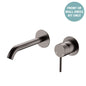 KAYA Basin/Bath Wall Mixer 160 Dress Kit Gun Metal Round Plate
