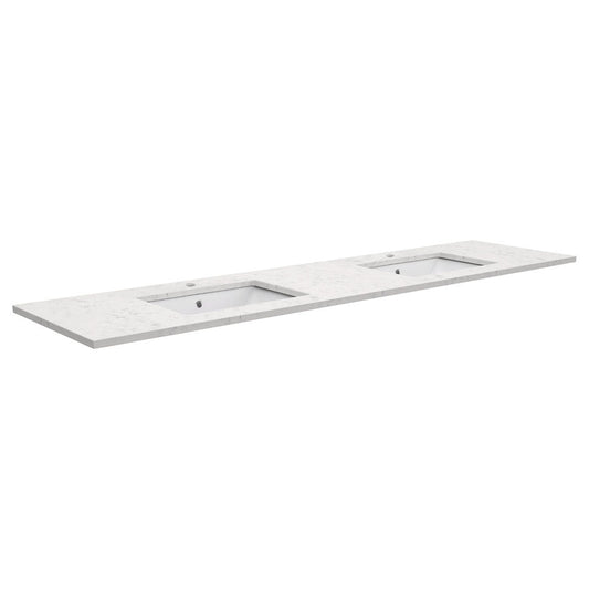SARAH Undermount BIANCO MARBLE 1800mm Basin Top Only Double Bowl 2TH