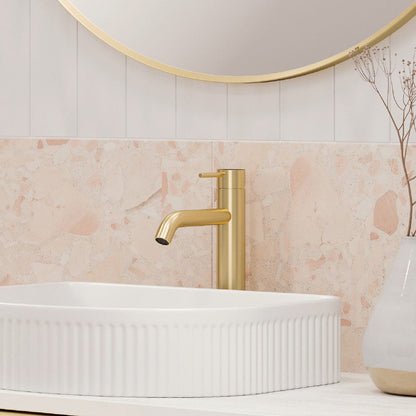 KAYA Medium Basin Mixer Urban Brass