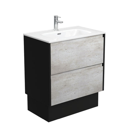 JOLI AMATO 750 INDUSTRIAL Vanity with Matte Black Panels and Kick 1TH