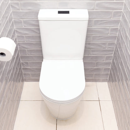 Aluca Back-to-Wall Toilet Suite, Slim Seat