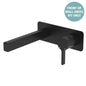 SANSA Basin Wall Mixer Set Dress Kit Matte Black Soft Square Plate