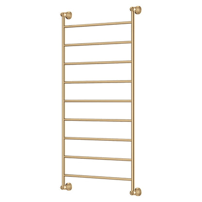 LILLIAN Heated Towel Rail 60120 Urban Brass (9 Bars) 600x1208x95mm