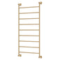 LILLIAN Heated Towel Rail 60120 Urban Brass (9 Bars) 600x1208x95mm