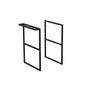 AMATO Metal Frame & Towel Rail Frame Kit Matte Black (2pc)