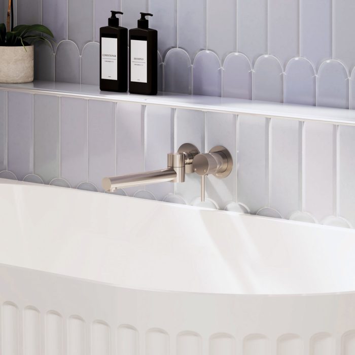 Michelle Swivel Bath Outlet, Brushed Nickel