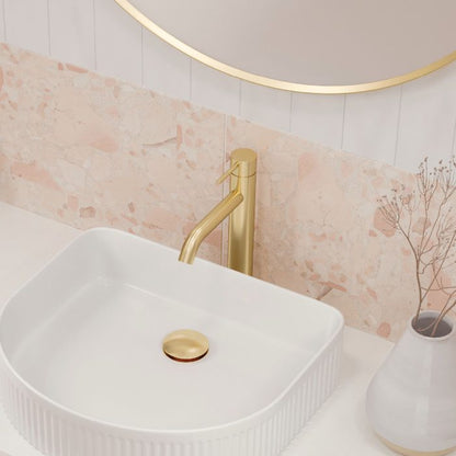 KAYA Medium Basin Mixer Urban Brass