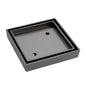 FLOOR WASTE 115mm Square Tile Insert 90mm outlet Gun Metal