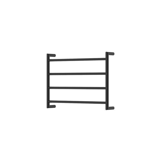KAYA Round Heated Towel 6045 Matte Black (4 Bars) 600x450x100mm