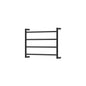 KAYA Round Heated Towel 6045 Matte Black (4 Bars) 600x450x100mm