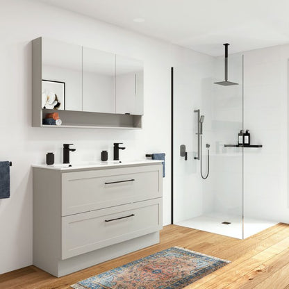 Newport All Drawer 1200 Double Bowl Floor Standing Vanity