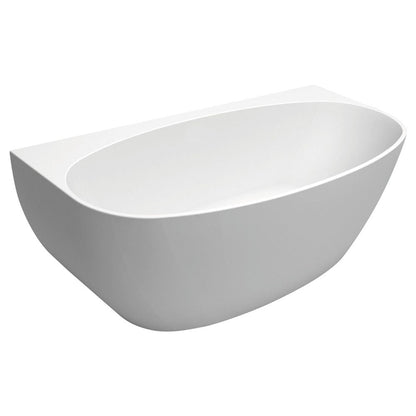Keeto Back-To-Wall Acrylic Bath, 1700mm