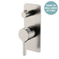 SANSA Diverter Mixer Dress Kit Brushed Nickel Soft Square Plate