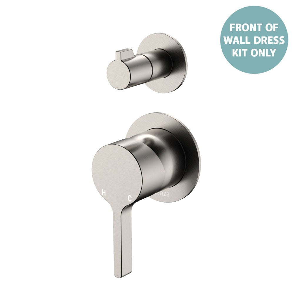 SANSA Diverter Mixer Dress Kit Brushed Nickel Small Round Plate