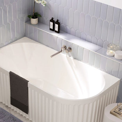 Michelle Swivel Bath Outlet, Brushed Nickel