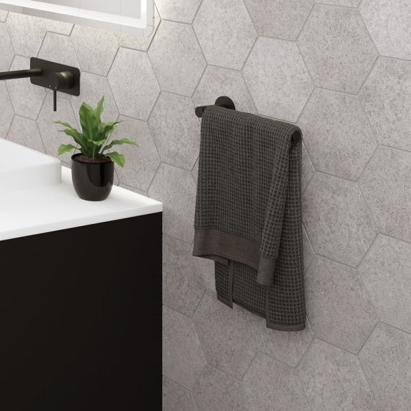 KAYA Dual Purpose Towel Rail /Roll Holder Matte Black