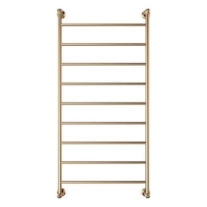 LILLIAN Heated Towel Rail 60120 Urban Brass (9 Bars) 600x1208x95mm