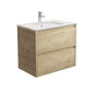 SARAH ROMAN SAND AMATO 750 SCANDI OAK Vanity Wall Hung 1TH