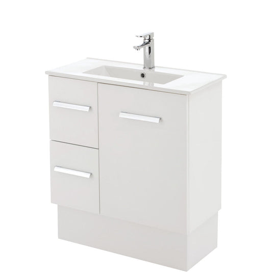 Delgado Slim 750 Vanity on Kickboard, Left Drawers