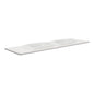 SARAH Semi Inset BIANCO MARBLE 1500mm Basin Top Only Double Bowl 2TH