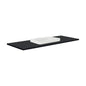 SARAH Semi Inset BLACK SPARKLE 1200mm Basin Top ONLY 1TH