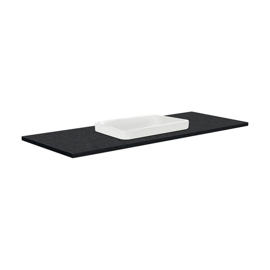 SARAH Semi Inset BLACK SPARKLE 1200mm Basin Top ONLY NTH