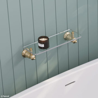 Lillian Glass Shelf, Urban Brass