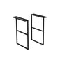 AMATO Metal Towel Rail Frame Kit Matte Black (2pc)