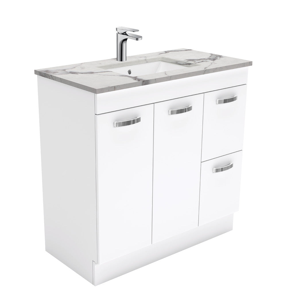 Sarah Calacatta Marble Undermount 900 UniCab Vanity on Kick