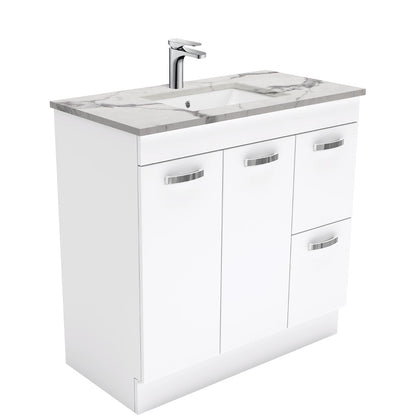 Sarah Calacatta Marble Undermount 900 UniCab Vanity on Kick