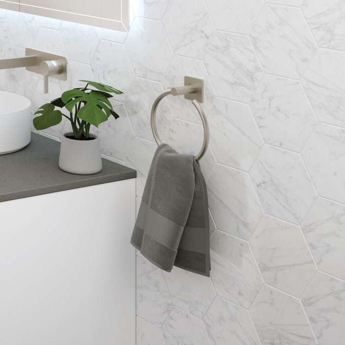 SANSA Towel Ring Brushed Nickel
